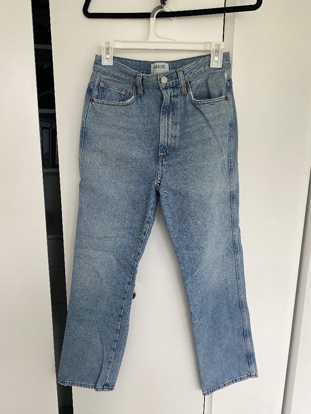 AGOLDE Anke Length Straight Leg Light Wash Size 26 Womens Jeans